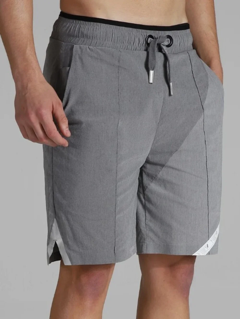 Men's Gray Drawstring Athletic Shorts NWT